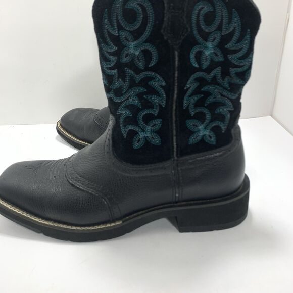 Ariat Leather Embroidered Western Cowboy Boots Style 100005912 Size 9 Women’s - Picture 6 of 16